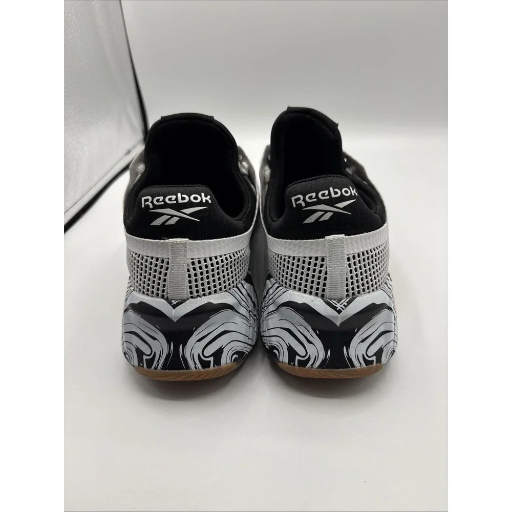 Reebok Flashfilm Training shoes Women's Size 10/Mens Size 8.5 White Black - Picture 3 of 5